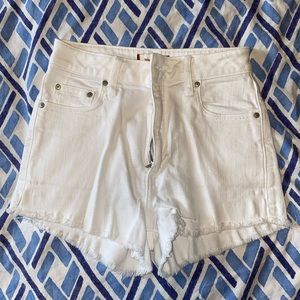 Aritzia Sunday Best White Shorts